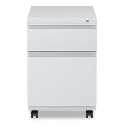 File Pedestal With Full-length Pull, Left Or Right, 2-drawers: Box/file, Legal/letter, Light Gray, 14.96" X 19.29" X 21.65"