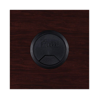 Alera Valencia Series Reversible Return/bridge Shell, 47.25w X 23.63d X 29.5h, Mahogany