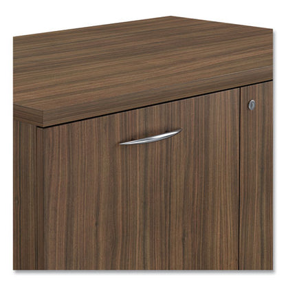 Alera Valencia Series Storage Cabinet, 34.3w X 22.78d X 29.5h, Modern Walnut