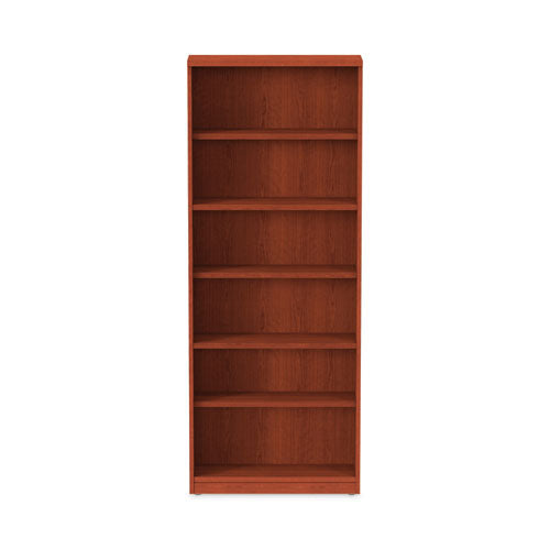 Alera Valencia Series Bookcase, Six-shelf, 31.75w X 14d X 80.25h, Medium Cherry