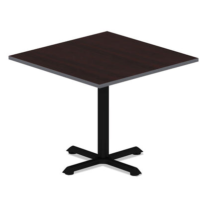 Reversible Laminate Table Top, Square, 35.38w X 35.38d, Medium Cherry/mahogany