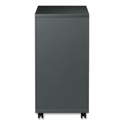 File Pedestal With Full-length Pull, Left Or Right, 2 Legal/letter-size File Drawers, Charcoal, 14.96" X 19.29" X 27.75"