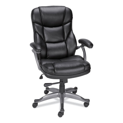 Alera Birns Series High-back Task Chair, Supports Up To 250 Lb, 18.11" To 22.05" Seat Height, Black Seat/back, Chrome Base