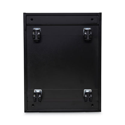 File Pedestal, Left Or Right, 2-drawers: Box/file, Legal/letter, Black, 14.96" X 19.29" X 21.65"