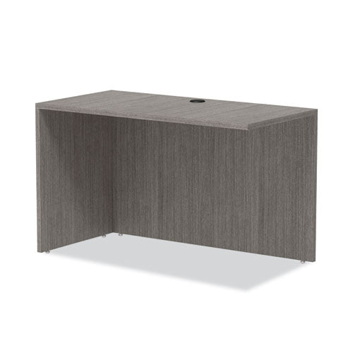 Alera Valencia Series Reversible Return/bridge Shell, 47.25w X 23.63d X 29.5h, Gray