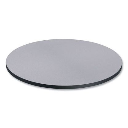 Reversible Laminate Table Top, Round, 35.5" Diameter, White/gray