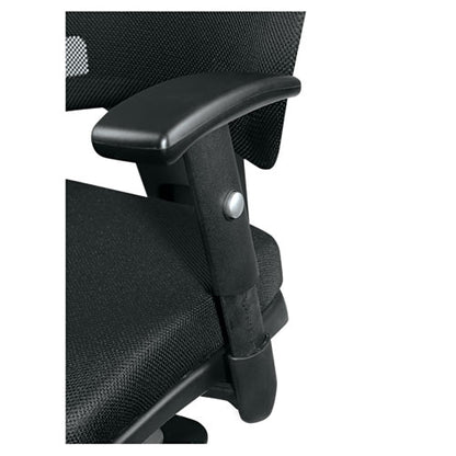 Alera Epoch Series Fabric Mesh Multifunction Chair, Supports Up To 275 Lb, 17.63" To 22.44" Seat Height, Black