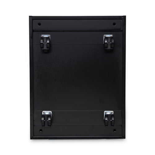 File Pedestal, Left Or Right, 3-drawers: Box/box/file, Legal/letter, Black, 14.96" X 19.29" X 27.75"