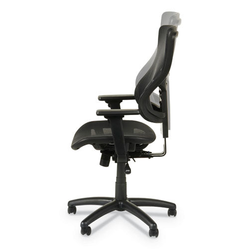 Alera Elusion Ii Series Suspension Mesh Mid-back Synchro Seat Slide Chair, Supports 275 Lb, 16.34" To 20.35" Seat, Black