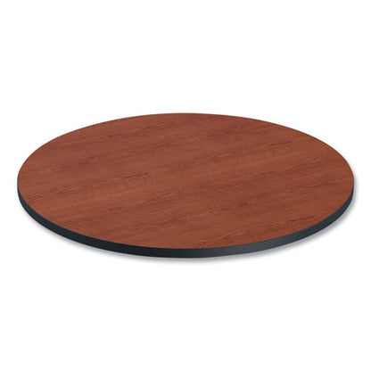 Reversible Laminate Table Top, Round, 35.5" Diameter, Medium Cherry/mahogany