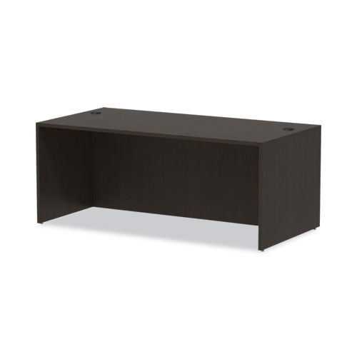 Alera Valencia Series Straight Front Desk Shell, 71" X 35.5" X 29.63", Espresso