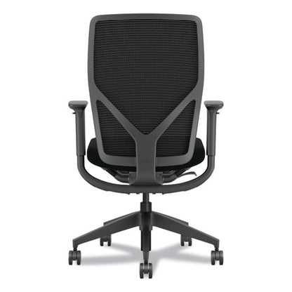 Flexion Mesh Back Task Chair, Supports Up To 300lb, 14.81" To 19.7" Seat Height, Black Seat/back/base