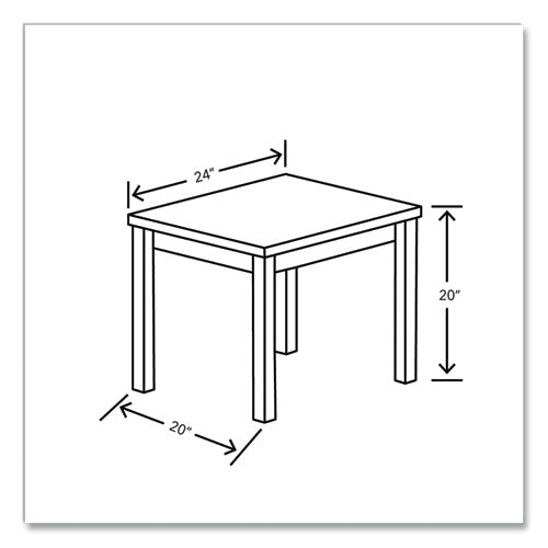 80000 Laminate Occasional End Table, Rectangular, 24w X 20d X 20h, Pinnacle