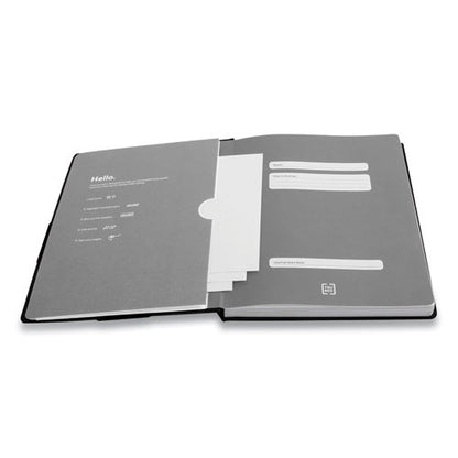 Large Starter Journal, 1-subject, Narrow Rule, Black Cover, (192) 10 X 8 Sheets