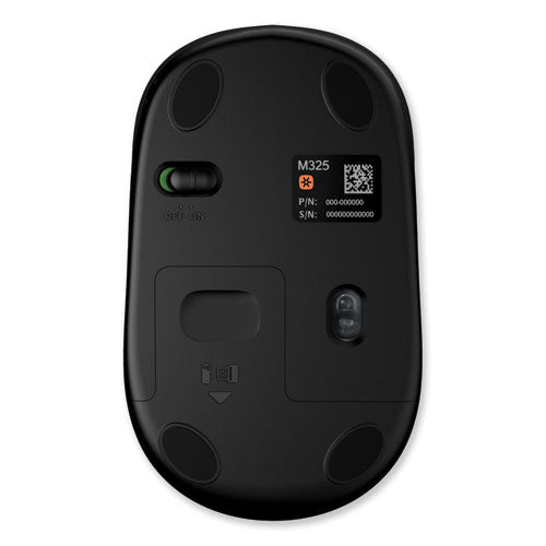 M325 Wireless Mouse, 2.4 Ghz Frequency/30 Ft Wireless Range, Left/right Hand Use, Blue