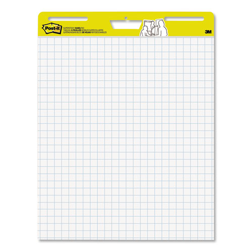 Vertical-orientation Self-stick Easel Pads, Wide Ruled, 25 X 30, White, 30 Sheets/pad, 6 Pads/pack