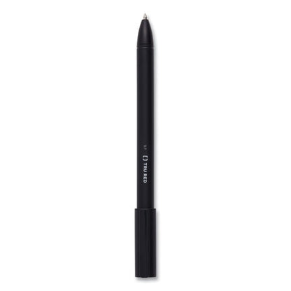 Quick Dry Gel Pen, Stick, Medium 0.7 Mm, Black Ink, Black Barrel, Dozen