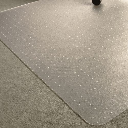 Ecotex Marlon Bioplus Rectangular Polycarbonate Chair Mat For Low/medium Pile Carpets, Rectangular, 35 X 47, Clear