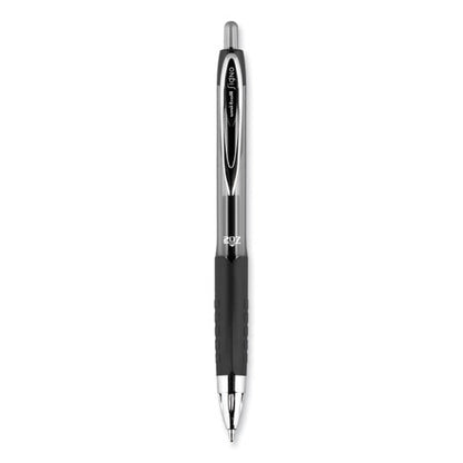 Signo 207 Gel Pen, Retractable, Medium 0.7 Mm, Black Ink, Clear/black Barrel, 5/pack