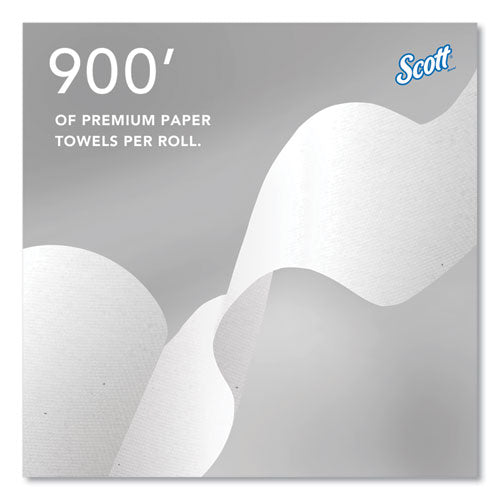 Pro Hard Roll Paper Towels With Absorbency Pockets, For Scott Pro Dispenser, Green Core Only, 1-ply, 7.5" X 900 Ft,6 Rolls/ct