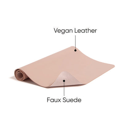 Vegan Leather Desk Pads, 31.5 X 15.7, Light Pink