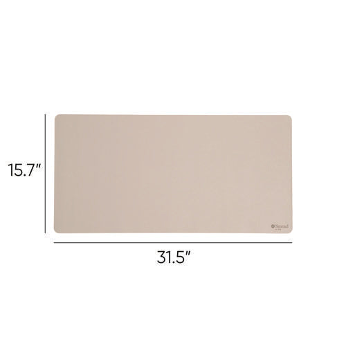 Vegan Leather Desk Pads, 31.5 X 15.7, Sandstone