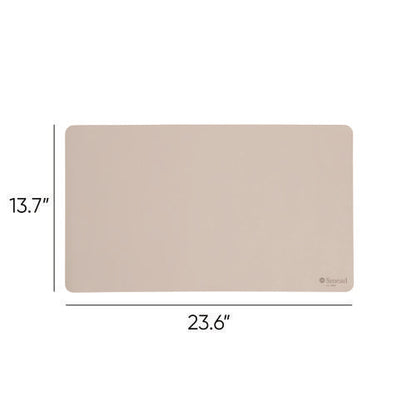 Vegan Leather Desk Pads, 23.6 X 13.7, Sandstone