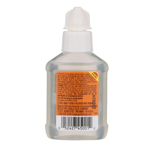 Clear Gorilla Glue, 1.75 Oz Bottle