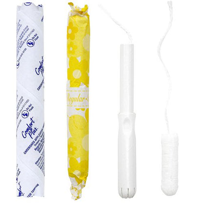 Comfort Plus Cardboard Applicator Tampon Vended Tube, Regular Absorbency, 200/carton