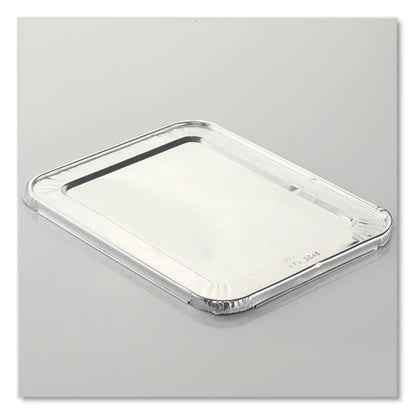 Half Steam Table Pan Lids, Full Curl, 11.16 X 0.62 X 12.75, 100/carton