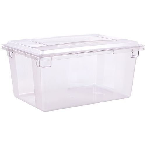 Storplus Polycarbonate Food Storage Container, 16.6 Gal, 18 X 26 X 12, Clear, Plastic