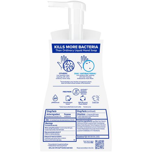 Antibacterial Foaming Hand Wash, Spring Water, 10 Oz Pump Bottle, 8/carton