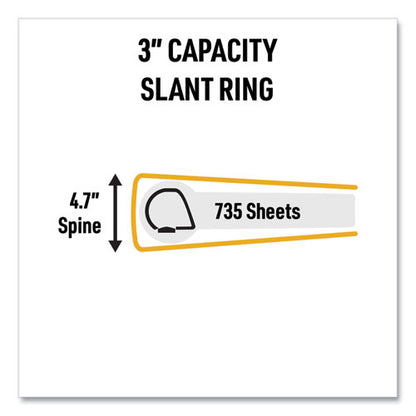 Ultraduty Safety Data Sheet Binder Bundle, 3 Rings, 3" Capacity, 11 X 8.5, Yellow/red