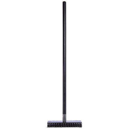 Sparta Broiler Master Grill Brush And Scraper With Handle, Metal Bristles, 30.5" Black Wood Handle