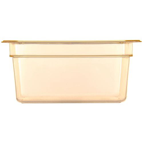 Storplus High Heat Food Pan, 8.7 Qt, 10.38 X 12.75 X 6, Amber, Plastic