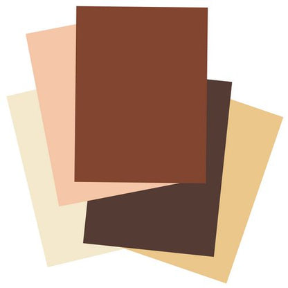 Tru-ray Construction Paper, 70 Lb Text Weight, 9 X 12, Assorted Skin Tone Colors, 50/pack