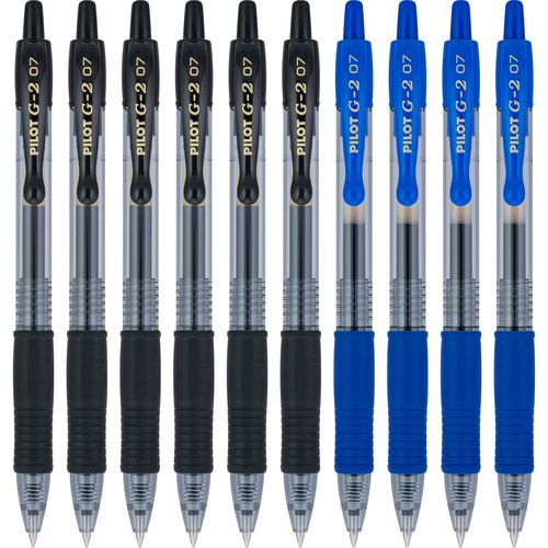 G2 Premium Gel Pen, Retractable, Fine 0.7 Mm, Assorted Ink/barrel Colors, 10/pack