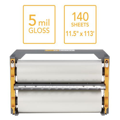 Foton 30 Reloadable Cartridge Laminating Film, 5 Mil, 11.5" X 113 Ft, Gloss Clear