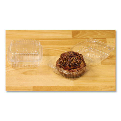 Handi-lock Single Compartment Food Container, 5.63 W X 3.25 D, Clear, Plastic, 500/carton