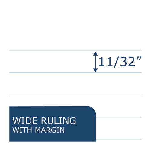 Lefty Notebook, 1-subject, Wide/legal Rule, Assorted Cover Colors, (100) 10.5 X 8.5 Sheets