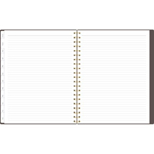 Workstyle Weekly/monthly Planner, 11 X 9.38, Brown/gold Cover, 12-month (jan To Dec): 2025