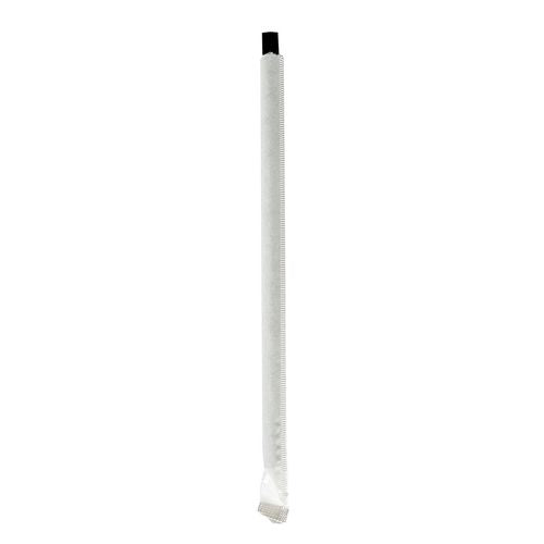 Giant Straws, 7.75", Polypropylene, Black, 1,500/carton