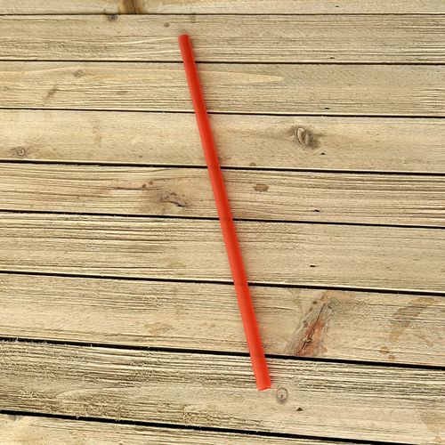 Jumbo Straws, 7.75", Polypropylene, Red, 2,500/carton