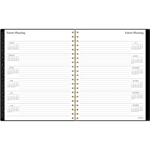 Radiate Weekly/monthly Planner, Stylized Solar-eclipse Artwork, 11 X 9.25, Black/gold Cover, 12-month (jan To Dec): 2025