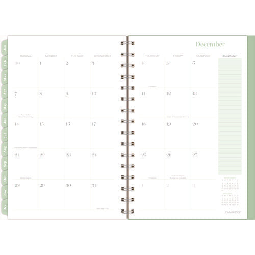 Ombre Weekly/monthly Planner, Colorful Cloud Artwork, 8.5" X 6.38", Multicolor Cover, 12-month (jan To Dec): 2025