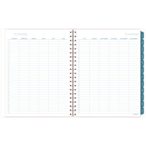 Glacier Weekly/monthly Planner, Glacier Artwork, 11" X 9.25", Blue/gray/silver Cover, 12-month (jan To Dec): 2025