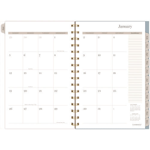 Triad Weekly/monthly Planner, Geometric Artwork, 8.5" X 6.38", Multicolor Cover, 12-month (jan To Dec): 2025