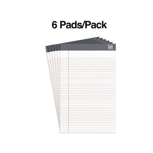 Notepads, Narrow Rule, 50 White 5 X 8 Sheets, 6/pack