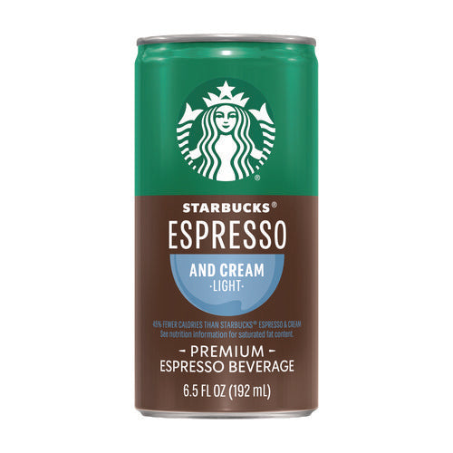 Cold Brew Coffee, Espresso And Cream Light, 6.5 Oz Can, 24/carton