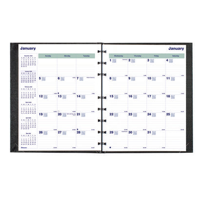 Plan And Link Monthly Planner, 9.25" X 7.25", Black Cover, 16-months: Sept 2024 To Dec 2025